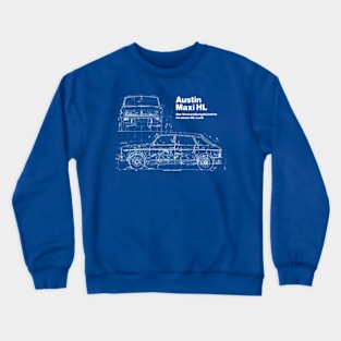 AUSTIN MAXI - blueprint brochure Crewneck Sweatshirt